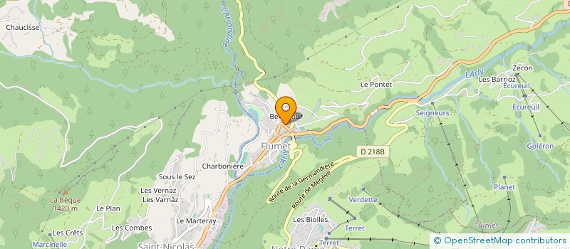 localisation de l'entreprise 913 408 795   FLUMET