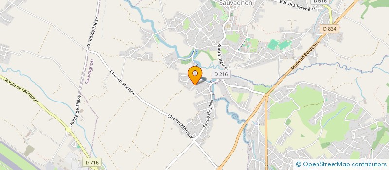 localisation de l'entreprise 913 450 235   SAUVAGNON