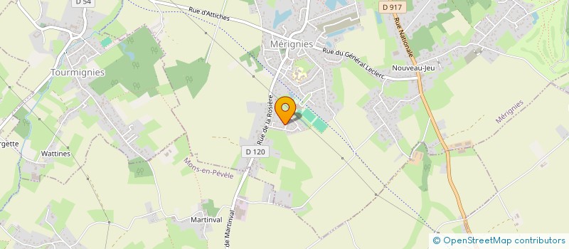 localisation de l'entreprise 913 474 201   MERIGNIES