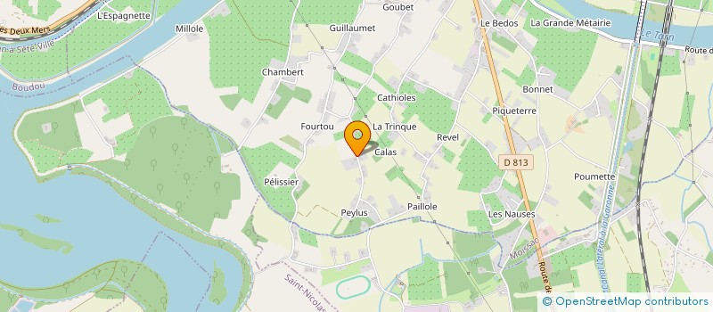 localisation de l'entreprise 913 507 794   BOUDOU