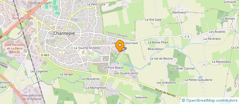 localisation de l'entreprise 913 518 221   CHANTEPIE