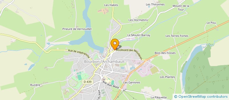 localisation de l'entreprise 913 565 982   BOURBON-L'ARCHAMBAULT