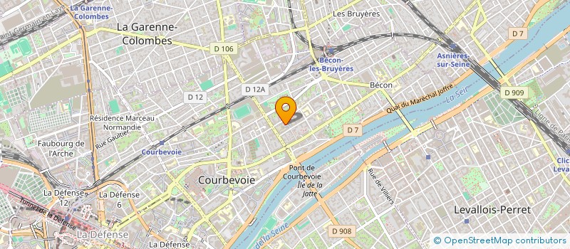 localisation de l'entreprise 913 638 805 à COURBEVOIE