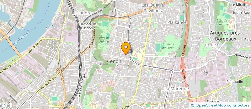 localisation de l'entreprise 913 806 832   CENON