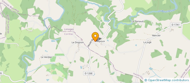 localisation de l'entreprise 913 869 251   COUSSAC-BONNEVAL