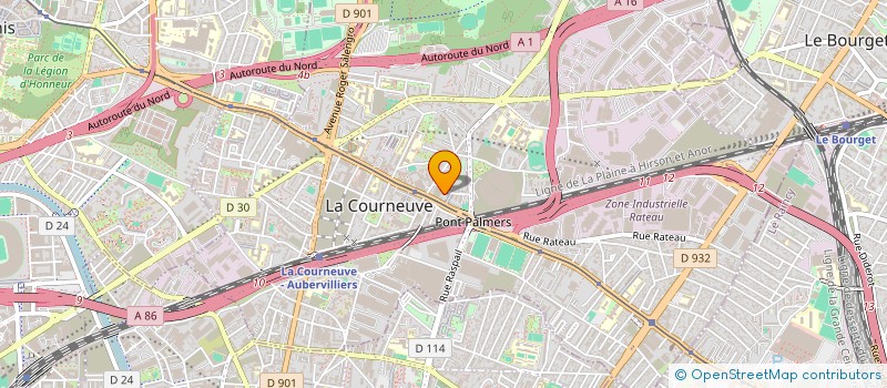 localisation de l'entreprise 913 962 585  à LA COURNEUVE