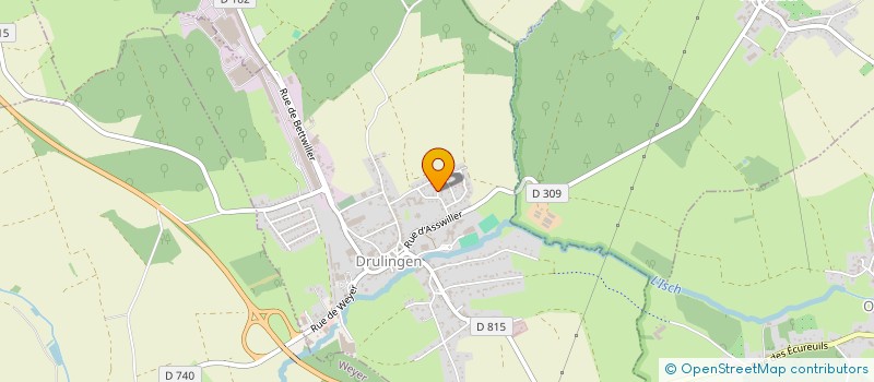localisation de l'entreprise 914 116 009   DRULINGEN