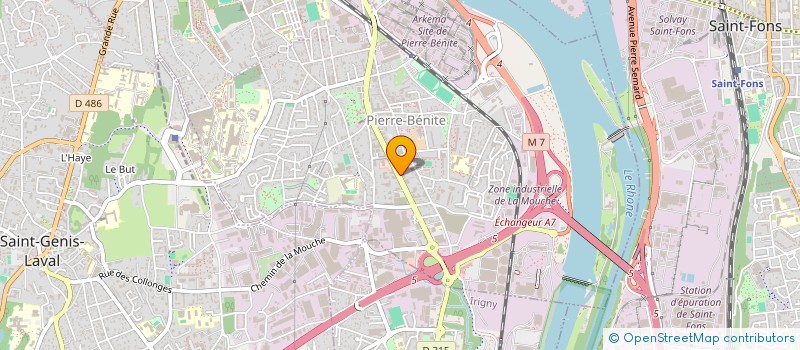 localisation de l'entreprise 914 752 001   OULLINS-PIERRE-BENITE