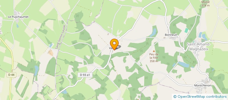 localisation de l'entreprise 914 933 908 à SAINT-AMAND-MAGNAZEIX