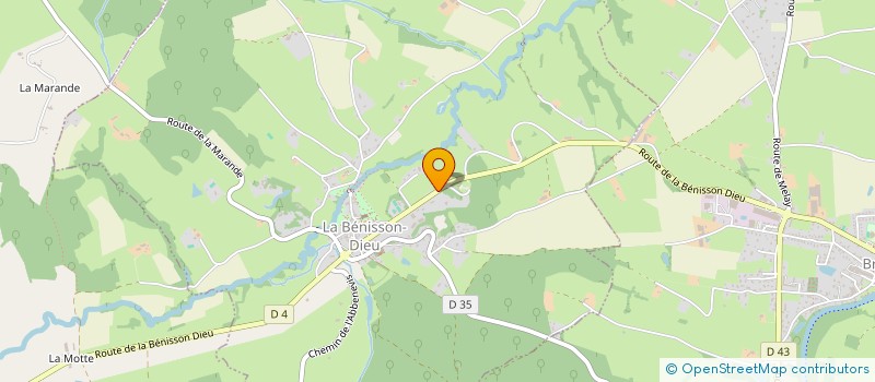 localisation de l'entreprise 915 037 840   LA BENISSON-DIEU