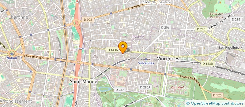 localisation de l'entreprise 915 121 354  à VINCENNES