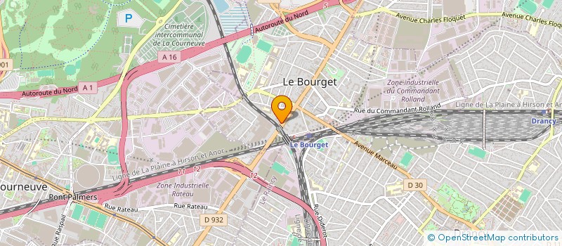 localisation de l'entreprise 915 125 835   LE BOURGET
