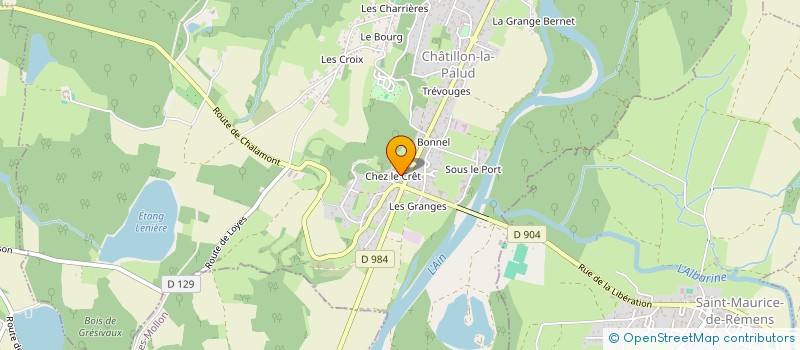 localisation de l'entreprise 915 328 546 à MEXIMIEUX