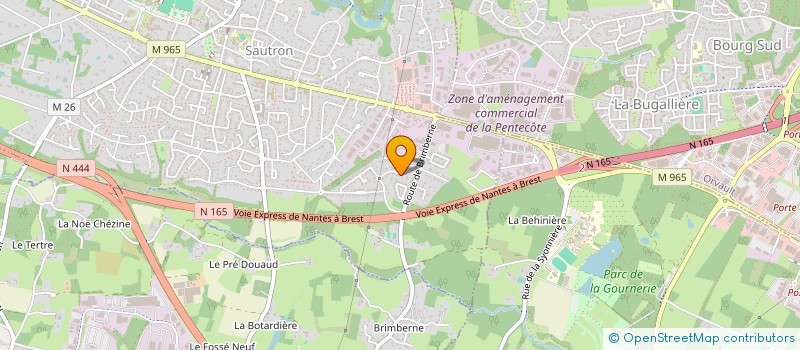 localisation de l'entreprise 915 342 935  à COUERON