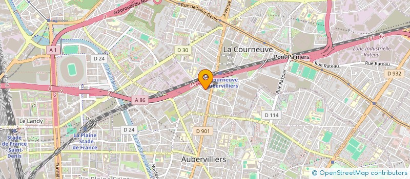 localisation de l'entreprise 915 361 968  à LA COURNEUVE