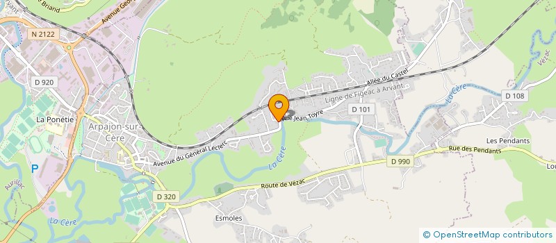 localisation de l'entreprise 917 534 570 à ARPAJON-SUR-CERE