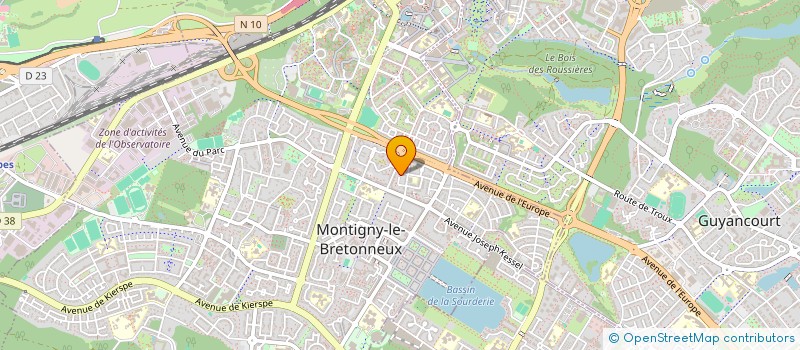 localisation de l'entreprise 917 837 338   MONTIGNY-LE-BRETONNEUX