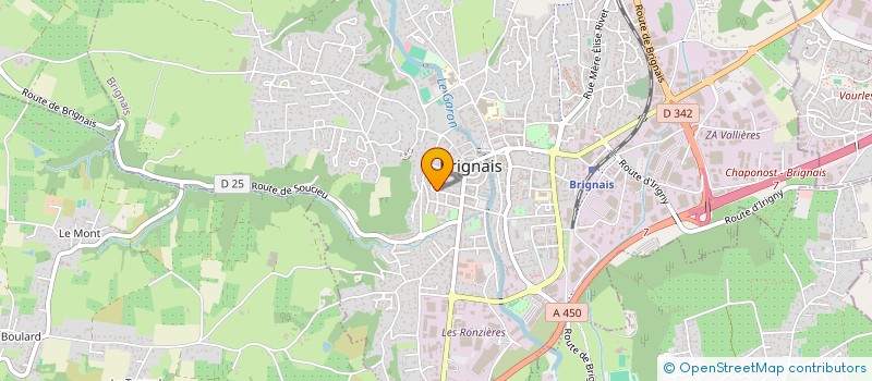 localisation de l'entreprise 917 985 780 à BRIGNAIS
