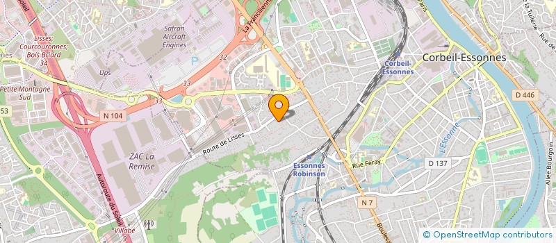 localisation de l'entreprise 918 050 113   MENNECY