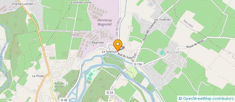 localisation de l'entreprise 918 091 620   BOUTIERS-SAINT-TROJAN