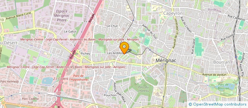 localisation de l'entreprise 918 093 295   MERIGNAC