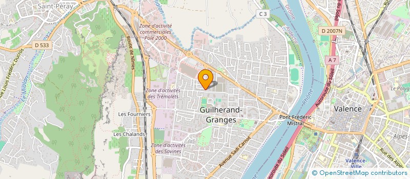 localisation de l'entreprise 918 158 973   GUILHERAND-GRANGES