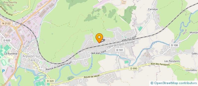 localisation de l'entreprise 918 303 330 à ARPAJON-SUR-CERE