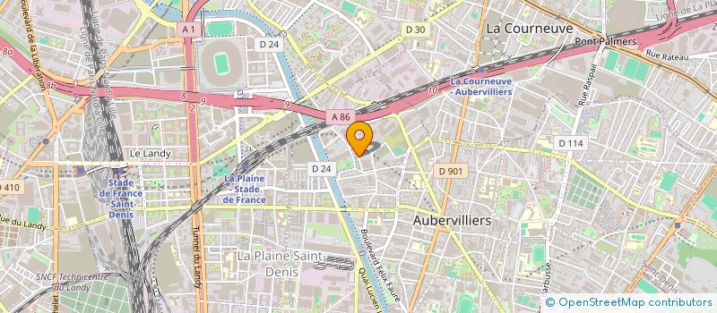 localisation de l'entreprise 918 325 507   AUBERVILLIERS