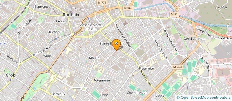localisation de l'entreprise 918 407 818 à ROUBAIX