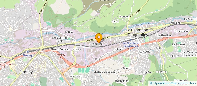 localisation de l'entreprise 918 445 768   LE CHAMBON-FEUGEROLLES
