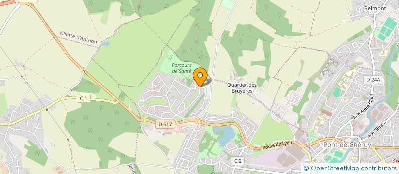 localisation de l'entreprise 918 550 765   CHARVIEU-CHAVAGNEUX