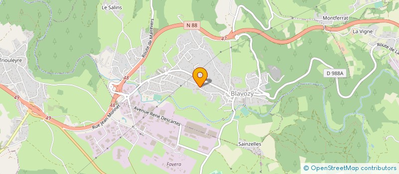 localisation de l'entreprise 918 590 860   BLAVOZY