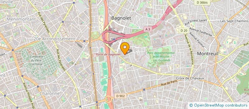 localisation de l'entreprise 918 779 414 à BAGNOLET