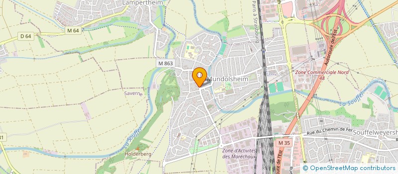 localisation de l'entreprise 918 907 718   MUNDOLSHEIM