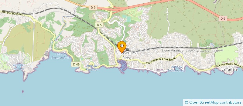 localisation de l'entreprise 918 913 120   SAUSSET-LES-PINS