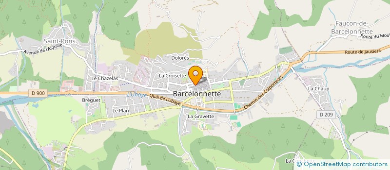 localisation de l'entreprise 918 968 686 à BARCELONNETTE