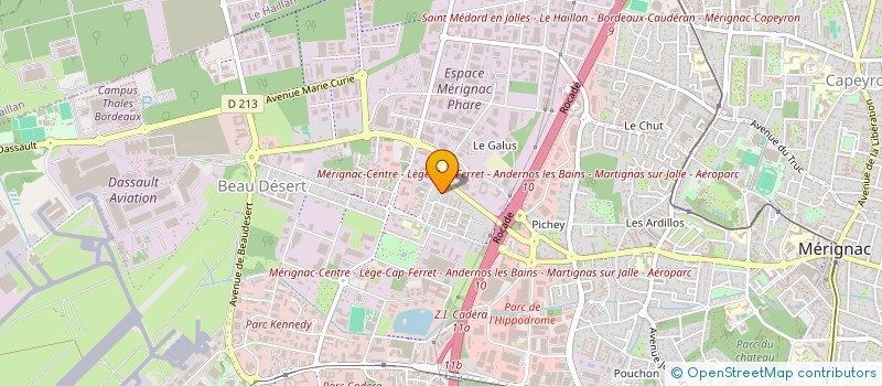 localisation de l'entreprise 919 094 508   MERIGNAC