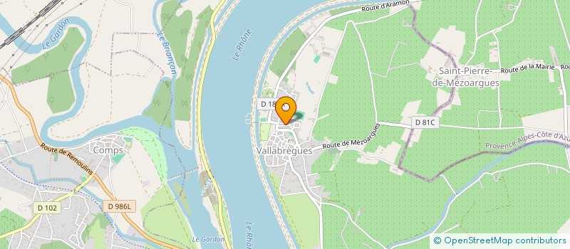 localisation de l'entreprise 919 109 769   VALLABREGUES