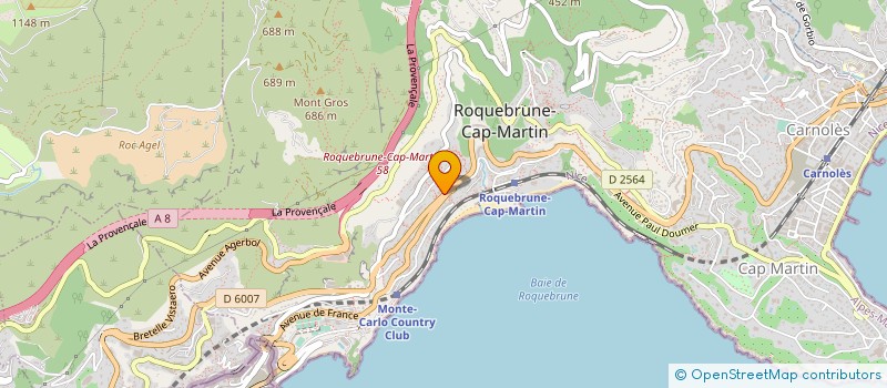 localisation de l'entreprise 919 114 900 à ROQUEBRUNE-CAP-MARTIN