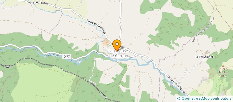 localisation de l'entreprise 919 130 518   LAPANOUSE-DE-CERNON