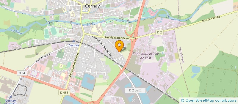 localisation de l'entreprise 919 136 929   CERNAY