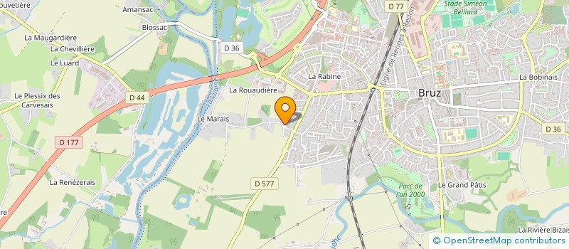 localisation de l'entreprise 919 147 579 à BRUZ