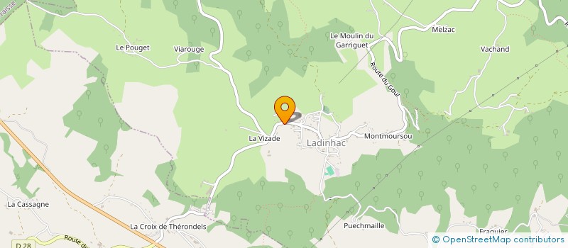 localisation de l'entreprise 919 318 204 à LADINHAC