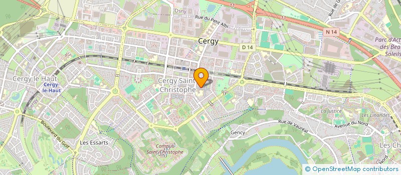 localisation de l'entreprise 919 327 411 à CERGY