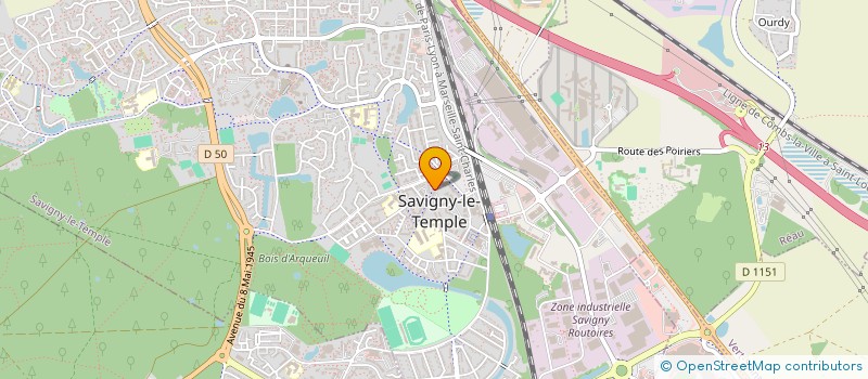 localisation de l'entreprise 919 369 991   SAVIGNY-LE-TEMPLE