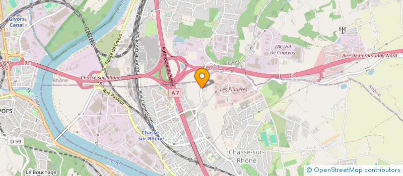 localisation de l'entreprise 919 378 786   CHASSE-SUR-RHONE