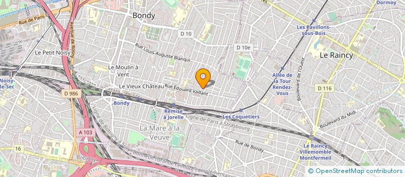 localisation de l'entreprise 919 412 395   BONDY