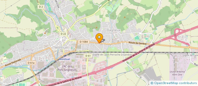 localisation de l'entreprise 919 412 841   DAGNEUX