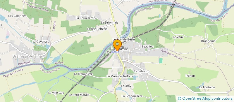 localisation de l'entreprise 919 481 267   GUEMENE-PENFAO