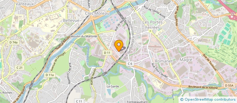 localisation de l'entreprise 919 482 554 à LIMOGES